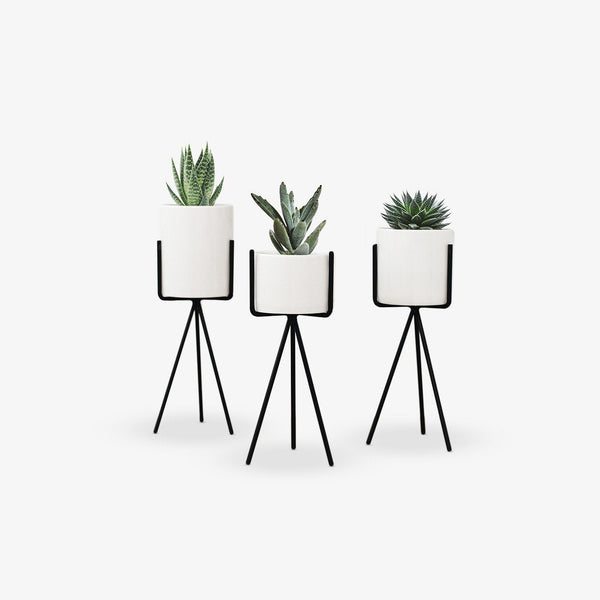 Copper Geometric Plant Stand – Indoor Flower Pot Display Stand