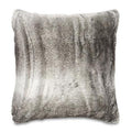 Faux Fur Luxury Cushion Cover — grey silver, square, plain