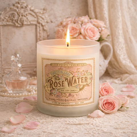 Luxury Lavender & Rose Soy Candle — product shot